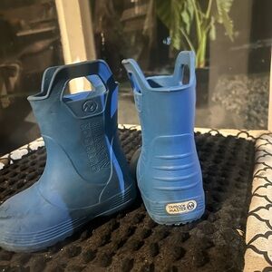 Outdoor Master Kids Blue Rain Boots